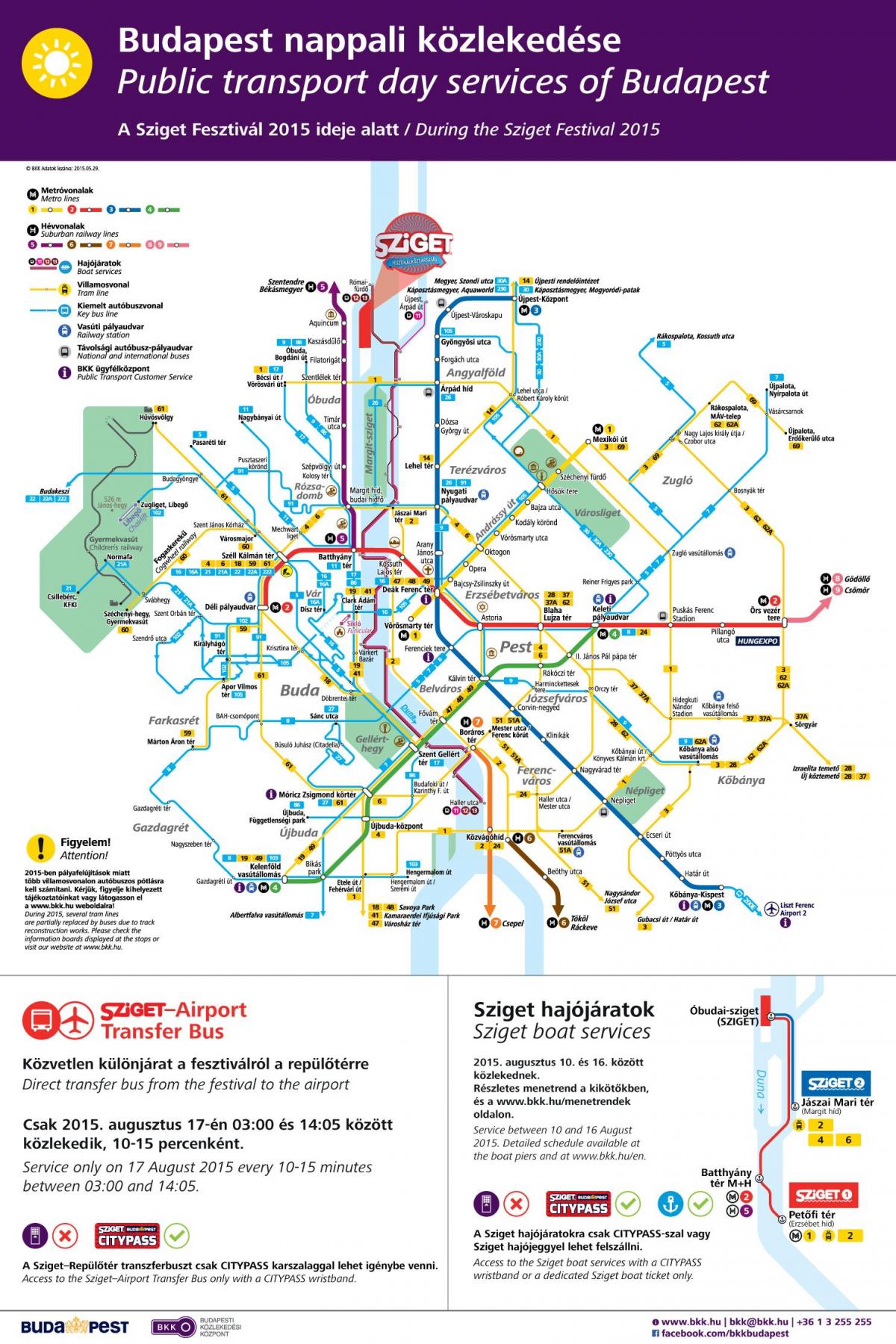 budapest tram mappa