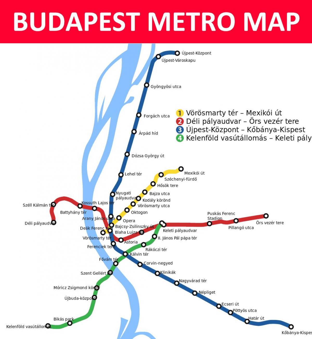 mappa di budapest keleti