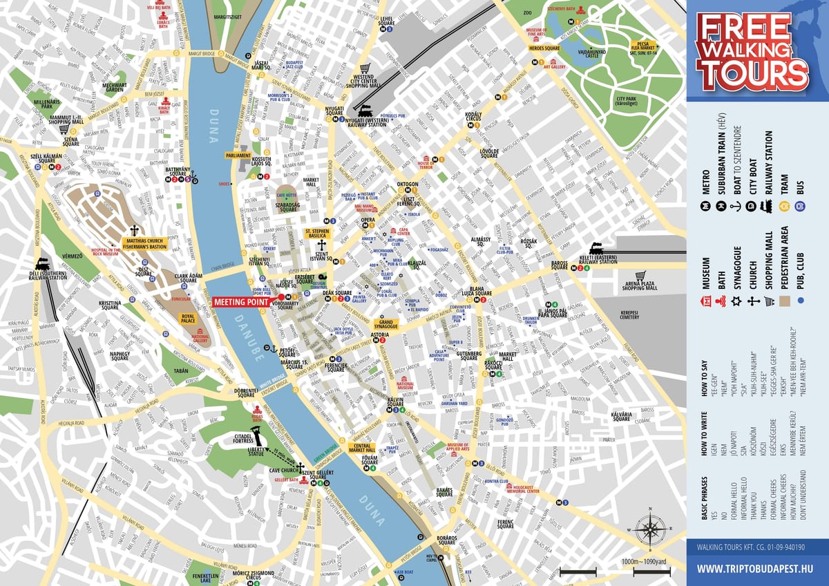 mappa di budapest, a pochi