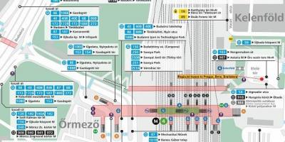 Mappa di budapest kelenfoe stazione