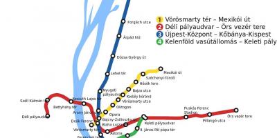 Mappa di budapest keleti