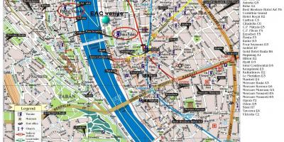 Mappa di hilton budapest